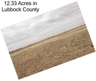 12.33 Acres in Lubbock County