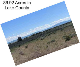 86.92 Acres in Lake County