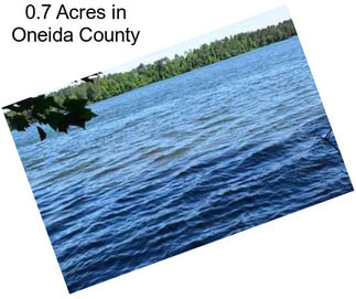 0.7 Acres in Oneida County