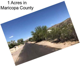 1 Acres in Maricopa County