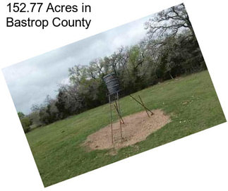 152.77 Acres in Bastrop County