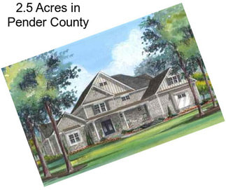 2.5 Acres in Pender County
