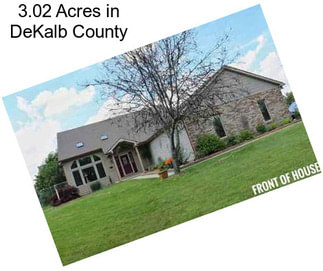 3.02 Acres in DeKalb County