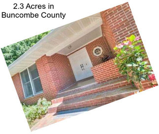 2.3 Acres in Buncombe County