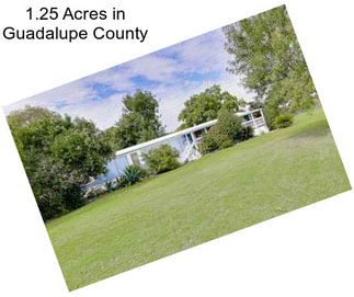 1.25 Acres in Guadalupe County