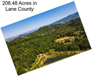 208.48 Acres in Lane County