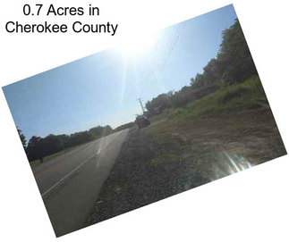 0.7 Acres in Cherokee County