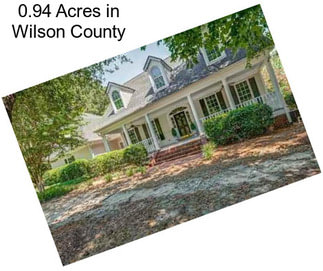 0.94 Acres in Wilson County