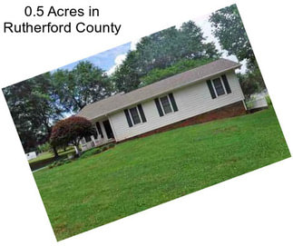 0.5 Acres in Rutherford County