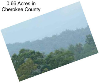 0.66 Acres in Cherokee County