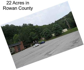 22 Acres in Rowan County