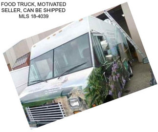 FOOD TRUCK, MOTIVATED SELLER, CAN BE SHIPPED MLS 18-4039