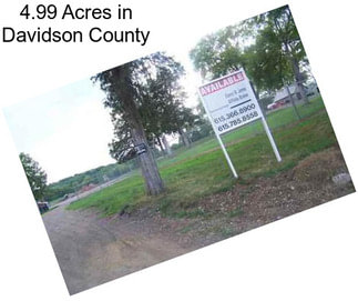 4.99 Acres in Davidson County