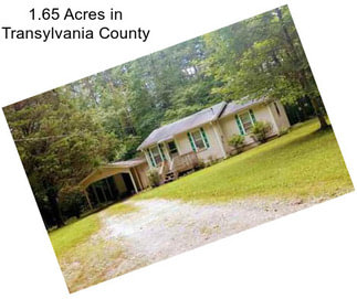 1.65 Acres in Transylvania County