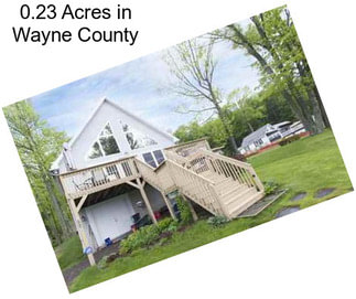 0.23 Acres in Wayne County