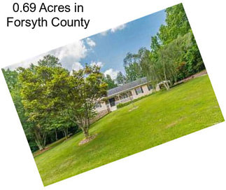 0.69 Acres in Forsyth County