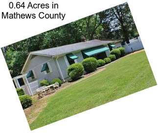 0.64 Acres in Mathews County