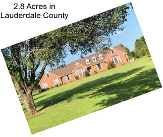 2.8 Acres in Lauderdale County