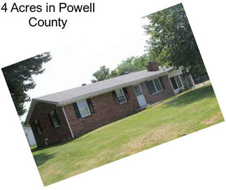 4 Acres in Powell County