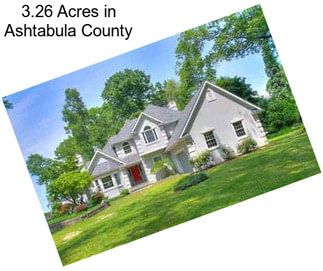 3.26 Acres in Ashtabula County