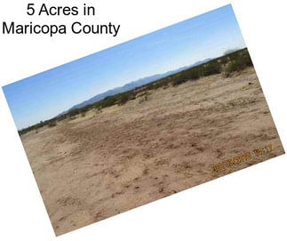 5 Acres in Maricopa County