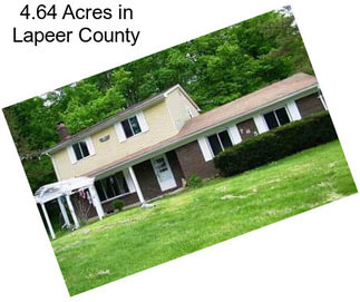 4.64 Acres in Lapeer County