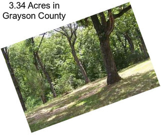 3.34 Acres in Grayson County