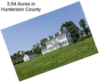 3.54 Acres in Hunterdon County