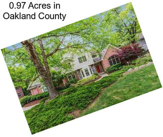 0.97 Acres in Oakland County