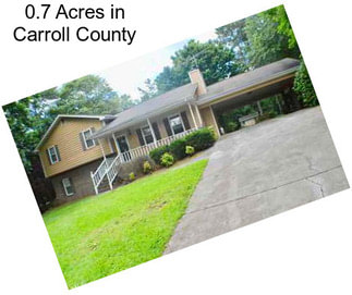 0.7 Acres in Carroll County