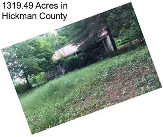 1319.49 Acres in Hickman County