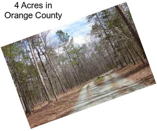 4 Acres in Orange County