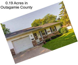 0.19 Acres in Outagamie County