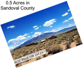 0.5 Acres in Sandoval County