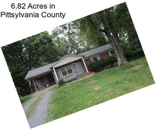 6.82 Acres in Pittsylvania County