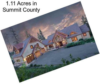 1.11 Acres in Summit County