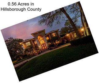 0.56 Acres in Hillsborough County
