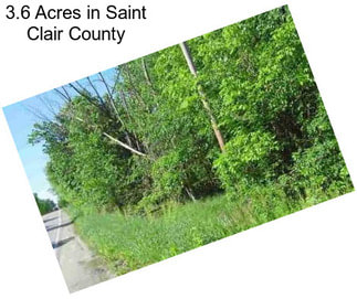 3.6 Acres in Saint Clair County