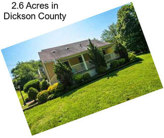 2.6 Acres in Dickson County