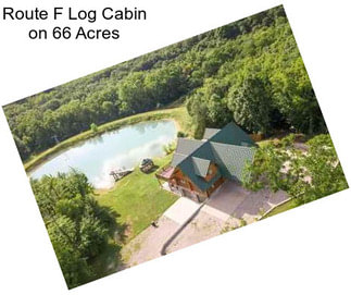 Route F Log Cabin on 66 Acres