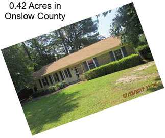 0.42 Acres in Onslow County