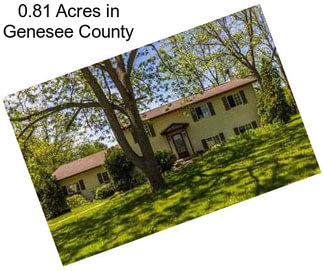 0.81 Acres in Genesee County