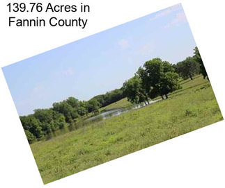 139.76 Acres in Fannin County