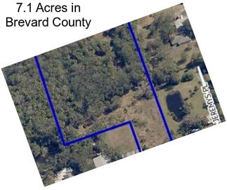 7.1 Acres in Brevard County