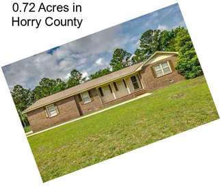 0.72 Acres in Horry County
