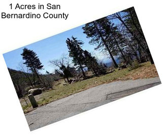 1 Acres in San Bernardino County