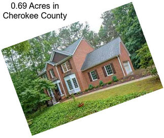 0.69 Acres in Cherokee County