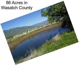 86 Acres in Wasatch County