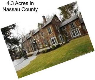 4.3 Acres in Nassau County