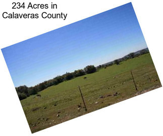 234 Acres in Calaveras County